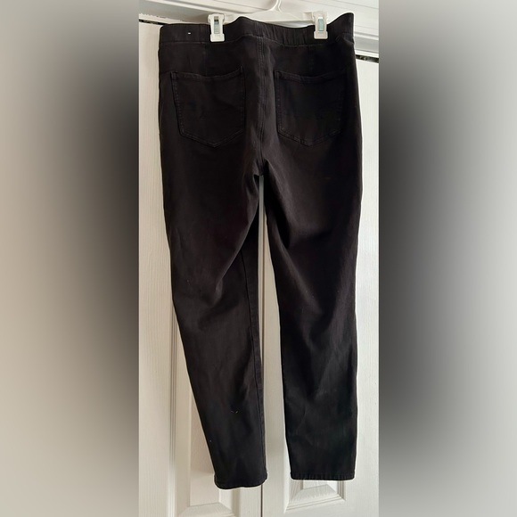 American Eagle pull on, lace up, high rise jeggings size 14 - Picture 2 of 7
